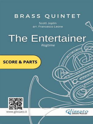 cover image of Brass Quintet Sheet Music--The Entertainer (score & parts)